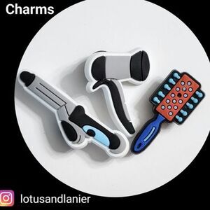 Shoe Charms "Hairstylist" Set of 3